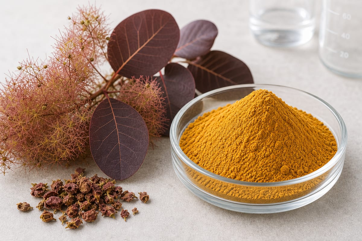 Fisetin extract powder and botanical source material for supplier review