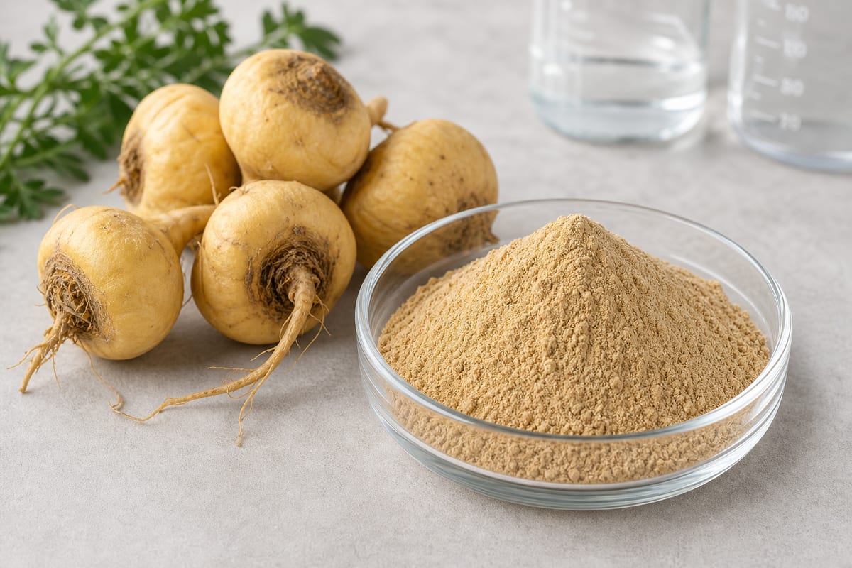 Maca extract powder and root material for supplier review